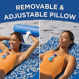 Aqua Ultra-Comfort Floating Pool Chair & Lake Raft with Pillow &#8211; Heavy Dut