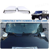 Side Air Intake Hood Vent Cover Compatible with Hummer H2 2003-2009, ABS Side...