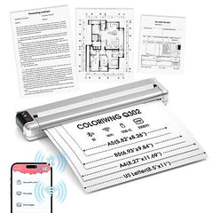 COLORWING Q302 Portable Thermal Printer, inkless Printer for Business Travel ...