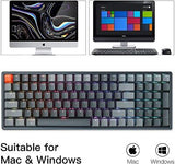 Keychron K4 Wireless Bluetooth/USB Wired Gaming Mechanical Keyboard, Compact ...