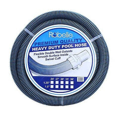 Robelle 540 Premium Quality Heavy Duty Pool Hose, 30' x 1-1/4"