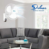 Simple Deluxe InfiniPower Adjustable Tilt, Digital Household Mount Fans, 90 D...