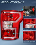 Nilight Taillight Assembly for 2018 2019 2020 Ford F150 F-150 Pickup Truck Ta...