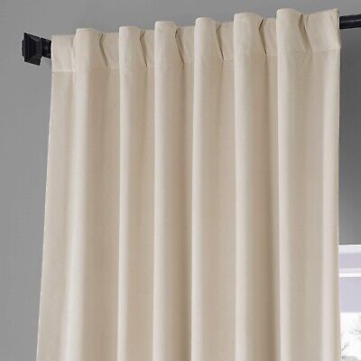 HPD HALF PRICE DRAPES Signature Plush Velvet Blackout Curtains for Bedroom (1...