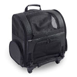 Gen7Pets Dog Carrier - Large Black Roller Bag Pet Carrier