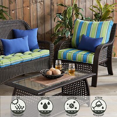 Greendale Home Fashions 2-Piece Outdoor Deep Seat Cushion Set, Belize