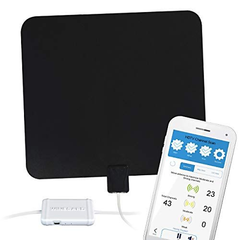 Winegard Flatwave Amped Pro HDTV Indoor Antenna with Bluetooth Signal Black