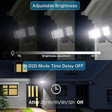 Olafus 60W Plug in Flood Lights Dusk to Dawn Outdoor Lighting, IP65 Waterproo...