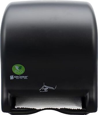 San Jamar Ecologic Smart Essence Recycled Plastic Electronic ecoLogic, Black