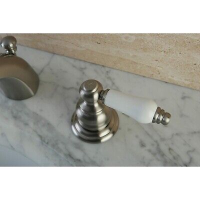 Kingston Brass KB948B Victorian Mini Spread Lavatory Faucet, Brushed Nickel, ...