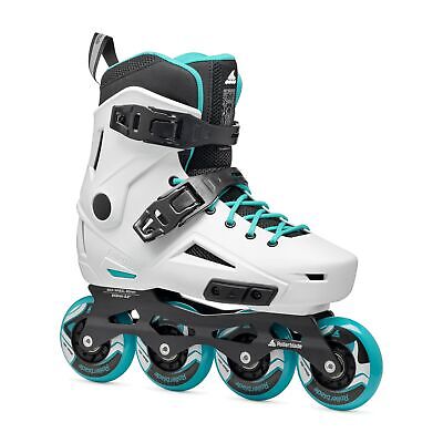 Rollerblade Lightning Women's Urban Inline Skate, White and Aqua White/Aqua 5