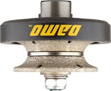 DAMO V25 1 inch Full Bullnose Diamond Hand Profiler Router Bit Profile Wheel ...