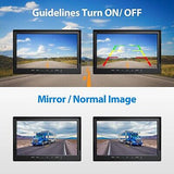 10" HD Backup Camera System Kit, Loop Recording Large Monitor with Wired Rear...