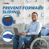 NYOrtho Wheelchair Gel Seat Cushions - Wedge-Shaped Gel-Foam Cushion for Whee...