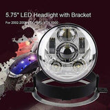 5.75 inch Round LED motorcycleDRL with Ring Mounting Bracket Fit for 2002-200...