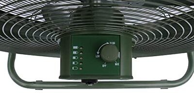 iLiving 18" Rechargeable Battery Operated Camping Floor Fan, 18-Inch, Green