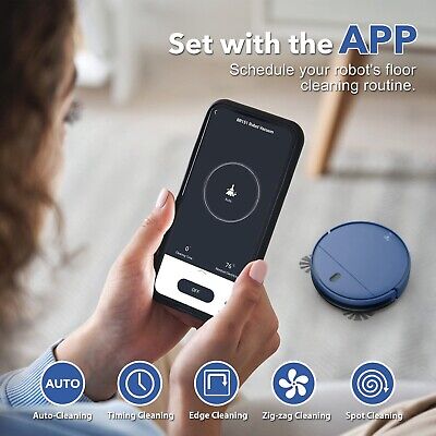 ZCWA Robot Vacuum and Mop Combo, 2 in 1 Mopping Robotic Vacuum with WiFi/App,...