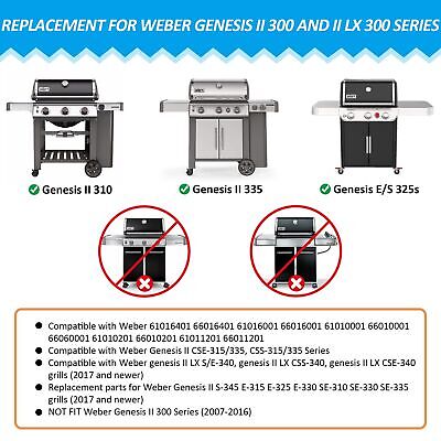 KEESHA BBQ Gourmet System Cooking Grate Replacement for Weber Genesis II 300 ...