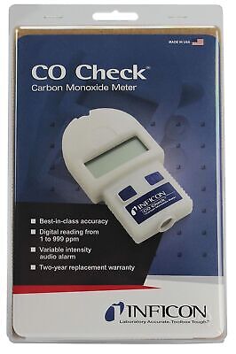 INFICON 715-202-G1 CO Check Carbon Monoxide Meter with Holster Case, 1/999ppm...