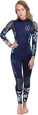 Seavenger Alpha 3mm Neoprene Fullsuit Wetsuit Women's Size 7, Dark Floral