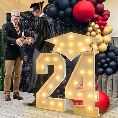 Graduation Decorations 2024 Party Numbers: 4.5FT Graduation Decorations Class...