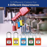 Brady Safety Lockout Padlock Sets - 12 Pack - Red - Keyed Alike Safety Lockou...