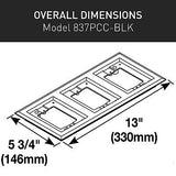 Legrand Wiremold 837PCC-BLK OmniBox/Modulink Triple Gang Rectangular Plastic ...