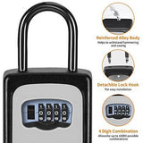 Portable Key Lock Box, Upgrade Clearly Visible Numbers, Lock Box Wall Mounted...