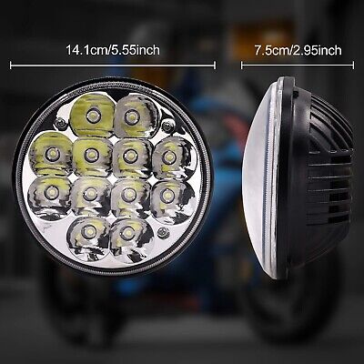 Upgraded 36W 5.75 Inch Led light Round, High/Low Beam, H5006 White Led Light ...