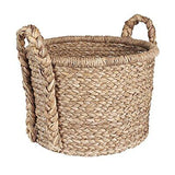 Household Essentials Large Wicker Floor Storage Basket with 19''x 25'', Brown