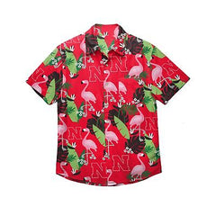 FOCO NCAA Floral Button Up Shirt Nebraska Cornhuskers X-Large Team Color