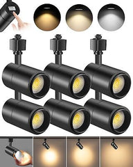 VANoopee 3-Color Zoomable 20W LED Track Lighting Heads H Type Track Light Hea...