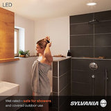 SYLVANIA 4&#8221; LED Recessed Lighting Downlight with Trim, 8W=50W, Dimmable, 6