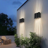 Unique Arc Design LED Sconce Up and Down Lights Wall Sconces Waterproof Outdo...