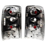 TRQ Rear Tail Lights Set Compatible with 2000-2006 Chevrolet Suburban 1500 Su...