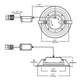 HALO 6 inch Quicklink Canless LED Downlight Selectable 2700K, 3000K, 3500K, 4...