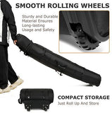 Snowboard Bag with Wheels Padded Rolling Double Ski Bag for Air Travel Waterp...