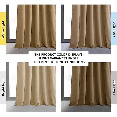 HPD Half Price Drapes Velvet Blackout Curtains/Drapes - 120 Inches Long 1 Pan...