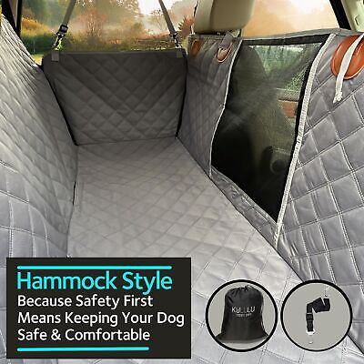 KULULU Dog Car Seat Cover for Back Seat, 100% Waterproof Dog Car Hammock with...