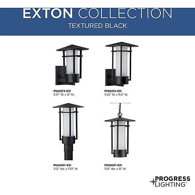 Progress Lighting P560273-031 Transitional One Light Wall Lantern from Exton ...