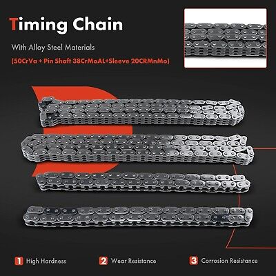 A-Premium 13Pcs Engine Timing Chain Kit W/Tensioner & Guide & Crank Sprocket ...