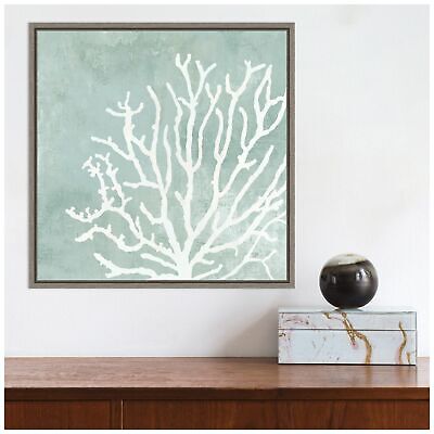 Amanti Art Framed Canvas Wall Art Print Sea Crown II (Coral) by Aimee Wilson ...