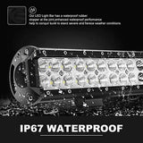 DOT 20Inch 126W LED Light Bar Flood Spot Combo Beam Off Road+2x 4inch 18W Spo...