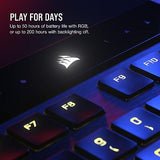 Corsair K100 AIR Wireless RGB Mechanical Gaming Keyboard - Ultra-Thin, Sub-1m...