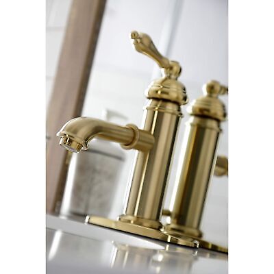 Kingston Brass KS7417ACL American Classic Bathroom Faucet, Brushed Brass, 6.5...