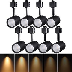 LEONLITE 8-Pack 8.5W LED Track Lighting Heads, 2700K Soft White, 38&#176; H Type