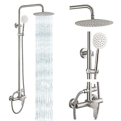 gotonovo SUS304 Outdoor Shower Fixture High Pressure Shower System Combo Wall...