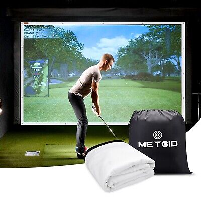 Golf Simulator Impact Screen for Golf Training,16pcs Grommet Holes Family Ind...