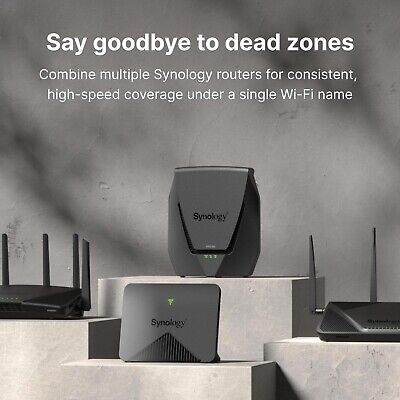 Synology WRX560 - Dual-Band Wi-Fi 6 Router, 2.5Gbps Ethernet, VLAN segmentati...