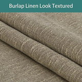 LORDTEX Linen Look Textured Blackout Curtains with Thermal Insulated Liner - ...